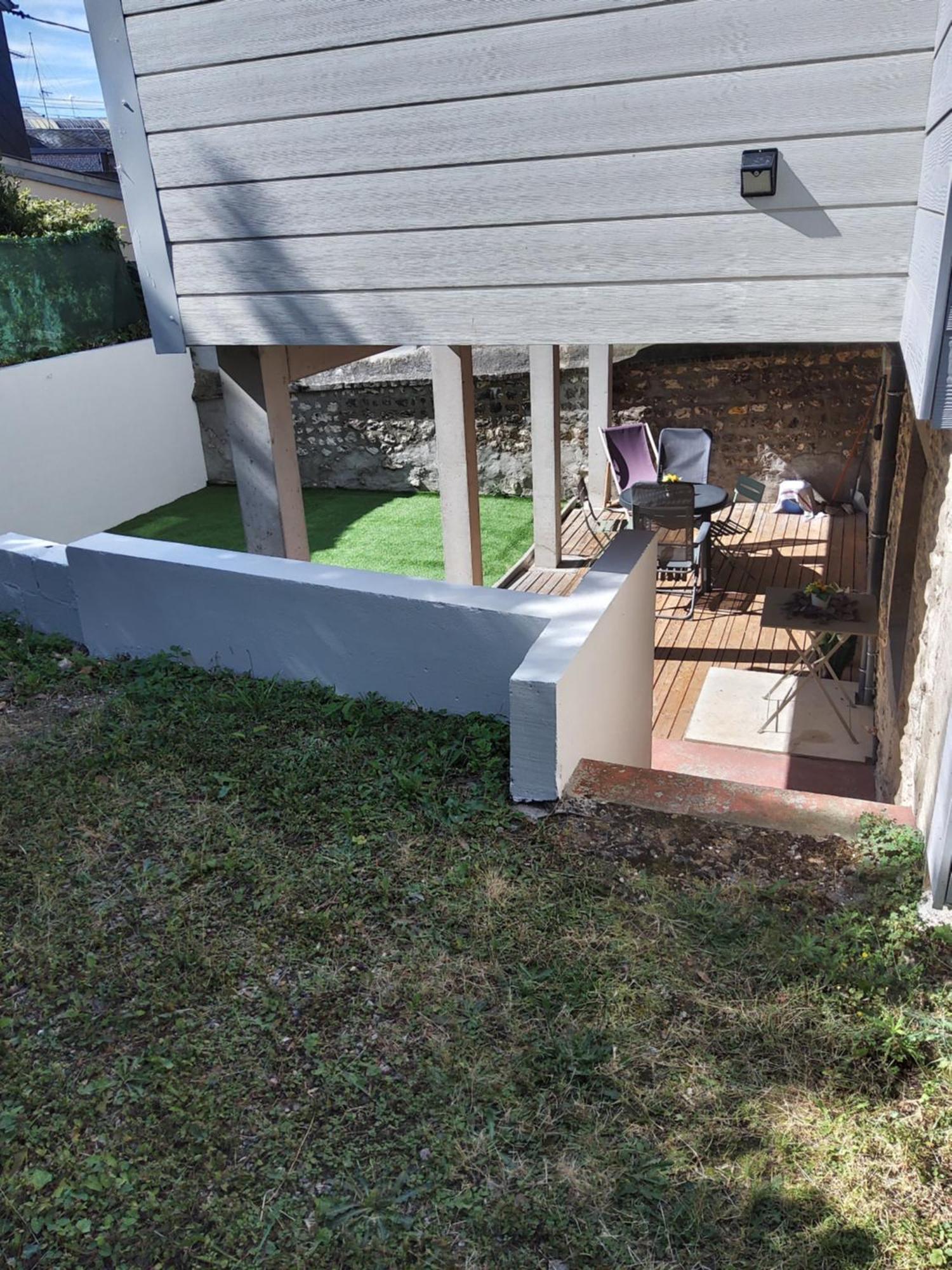 Meuble Avec Cour Appartement Sotteville-lès-Rouen Kamer foto